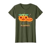 Star Wars Grogu The Cutest Pumpkin T-Shirt, Women, Olive Green, Medium