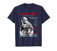 Star Wars Han Solo Chewie Wanted T-Shirt, Men, Navy Blue, 4X-Large