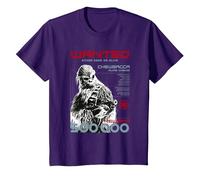 Star Wars Han Solo Chewie Wanted T-Shirt, Youth, Purple, Large