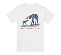 Star Wars Happy Mothers Day T-Shirt White White XL