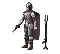Star Wars Hasbro Retro Collection The Mandalorian (Beskar) Toy 9.5-cm-Scale The Mandalorian Collectible Action Figure, Accessories, Multicolor, F4456