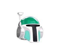 Star Wars Helmet 925 Silver Compatible with Pandora Charms, Trollbeads, Chamilia, Biagi and Many Other UK Charm Bracelets.
