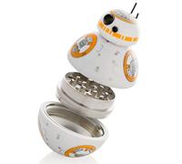 Star Wars Herb Grinder, BB-8 Grinder with Pollen Catcher, Perfect Size 2", 3 Piece Spice Grinders