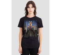 Star Wars Women's Heroic Ahsoka T-Shirt, Black | Size: 2XL Star Wars Black 2XL