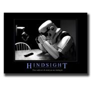 Star Wars hindsight canvas art print picture 16" x 20" standard framed and ready to hang hindsite