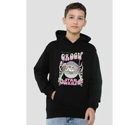 Star Wars Hippie Grogu Youth Kids Pull-Over Hoodie, Black Disney Black 9-11 Years