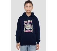 Star Wars Hippie Grogu Youth Kids Pull-Over Hoodie, Navy Disney Navy 12-13 Years