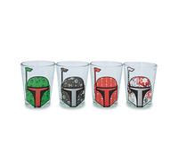 Star Wars Holiday Boba Fett 2.5-Ounce Mini Shot Glasses | Set of 4