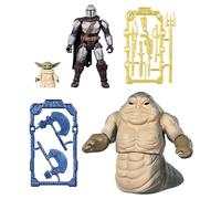 Star Wars Includes copy ActionVerse The Mandalorian and Grogu Team Up Pack, Mandalorian, Grogu & Rotta the Hutt Action Figures, Toys for Boys & Girls Ages 4+