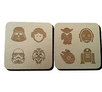 Star Wars Inspired Coaster Drink Mats (2 Coasters)