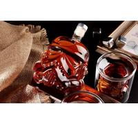 Star Wars-Inspired Glass Whisky Decanter Set: Decanter with 2 Glasses