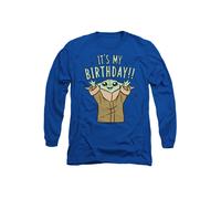 Star Wars It's My Birthday Long Sleeve T-Shirt, Royal | Size: Large Star Wars Royal L