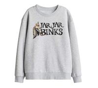 Star Wars Jar Jar Binks Kids Sweatshirt, Athletic Heather, 9-11