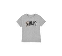 Star Wars Jar Jar Binks Kids T-Shirt Light Grey | Size: 12-13 Years Star Wars Light Grey 12-13 Years