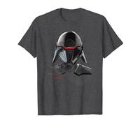 Star Wars Jedi Fallen Order Inquisitor Bust T-Shirt, Men, Dark Heather Grey, X-Large