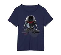 Star Wars Jedi Fallen Order Inquisitor Bust T-Shirt, Women's Plus, Navy Blue, 2X