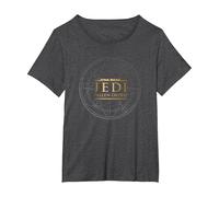 Star Wars Jedi Fallen Order Logo T-Shirt, Women's Plus, Dark Heather Grey, 1X
