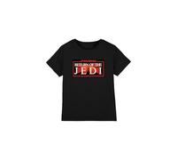 Star Wars Jedi Warp Unisex Kids T Shirt, Black, 3-4 Years