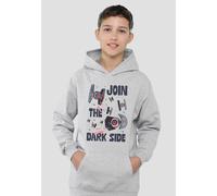 Star Wars Join The Dark Side Tie Fighters Youth Kids Pull-Over Hoodie, Athletic Heather Disney Grey 5-6 Years
