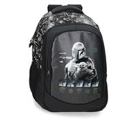 Star Wars Joumma His Name Is Grogu Double Compartment School Laptop 15.6 Inches Backpack Black 34x46x21 cm PVC 32,84L