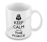 Star Wars, Keep Calm and Use The Force Ceramic White 11oz Mug by FT