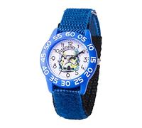 STAR WARS Kids Analog Quartz Watch with Nylon Strap, blue, strip