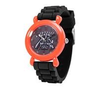 STAR WARS Kids Analog Quartz Watch with Silicone Strap, red / black, strip