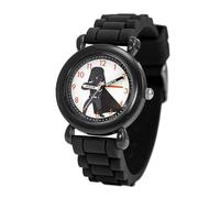 Star Wars Kids Plastic Analog Quartz Watch, Silicone Strap, Black, Plastic and Silicone