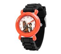 STAR WARS Kids Plastic Analog Quartz Watch Silicone Strap Black Plastic Silicone