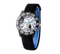 STAR WARS Kids Plastic Analog Quartz Watch with Nylon Strap Black Plastic