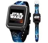 Star Wars Kids Smartwatch with Obi-Wan Kenobi Design, 10 Clock Faces, Selfie Camera, Voice and Video Recorder, Step Counter, Calculator, Alarm, Fun Games, and 3 Wallpapers - Fits Wrists 5.5"-8.0"