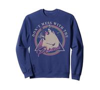 Star Wars Leia Don't Mess With The Princess Sweatshirt, Adult Unisex, Navy Blue, Large