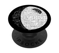 Star Wars Light Side Of The Death Star Black & White Sketch PopSockets Swappable PopGrip