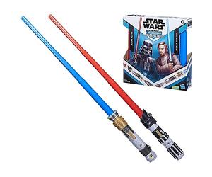 Star Wars Lightsaber Forge Darth Vader Against Obi-Wan Kenobi, Red and Blue Lightsabers, Customisable Children's Toys