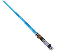 Star Wars Lightsaber Forge Obi-Wan Kenobi Electronic Extendable Blue Lightsaber Toy, Customizable Roleplay Toy, Ages 4 and Up