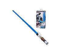 Star Wars Lightsaber Forge Obi-Wan Kenobi Extendable Blue Lightsaber Toy, Customizable Roleplay Toy for Kids Ages 4 and Up
