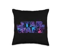 Star Wars Logo 90s Galaxy Throw Pillow, 16x16, Multicolor