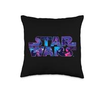 Star Wars Logo 90s Galaxy Throw Pillow, 16x16, Multicolor