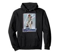 Star Wars Luke Skywalker Saber Pose Pullover Hoodie, Adult Unisex, Black, Medium