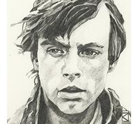 Star Wars "Luke Skywalker Sketch Canvas Print, Cotton, Multi-Colour, 1.80 x 30.00 x 30.00 cm