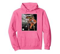 Star Wars Luke Skywalker X-Wing Dreams Do Come True Pullover Hoodie, Adult Unisex, Bright Pink, X-Large