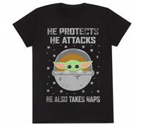 Star Wars Mandalori - Protects And At - tshirt - LargeIT200226TSB - V777z