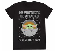 Star Wars Mandalori - Protects And At - tshirt - Medium - Unisex - Ne - Q777z