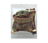 Baby Yoda Official Square Cushion Pillow | Officially Licensed Super Soft Two Sided Star Wars Mandalorian Child Yoda Design | Perfect for Any Children’s Room Or Bedroom, Blue, 40 x 40cm