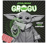 Star Wars Mandalorian Baby Yoda Grogu Calendar 2026 Square Wall Calendar with Free Organising Stickers Included