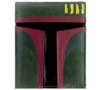 Star Wars Mandalorian Boba Fett Bounty Hunter Helmet Green ID and Card Bi-Fold Wallet