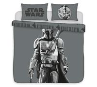 Star Wars Mandalorian Double Duvet Cover Set - Polycotton Bedding - Reversible Bedroom Set, Includes Pillowcase - Officially Licensed