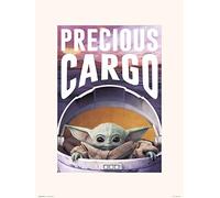 Star Wars Mandalorian Precoius Cargo Baby Yoda Art Print Grogu The Child, 30 x 40 cm
