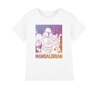 Star Wars Mandalorian The Child Gradient Kids T Shirt, White, 12-13Y