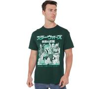 Star Wars Manga Boba Fett Bounty Hunter Unisex T Shirt, Bottle Green, Small